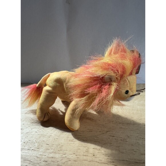 Ty Teenie Beanie Baby - BUSHY the Lion 6" Stuffed Plush New With Tags - Picture 6 of 6